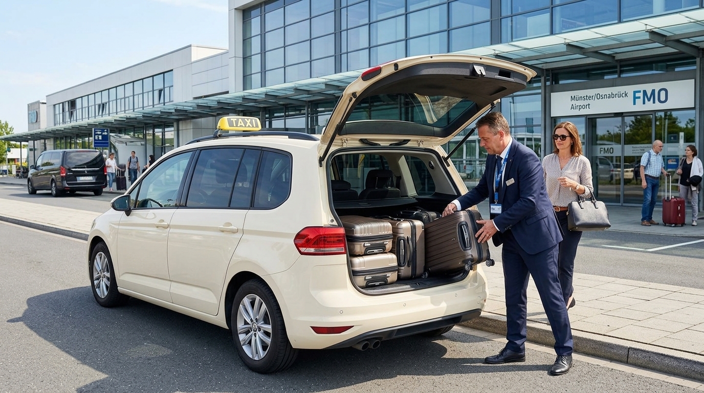 Taxi 45 Flughafentransfer am Flughafen FMO